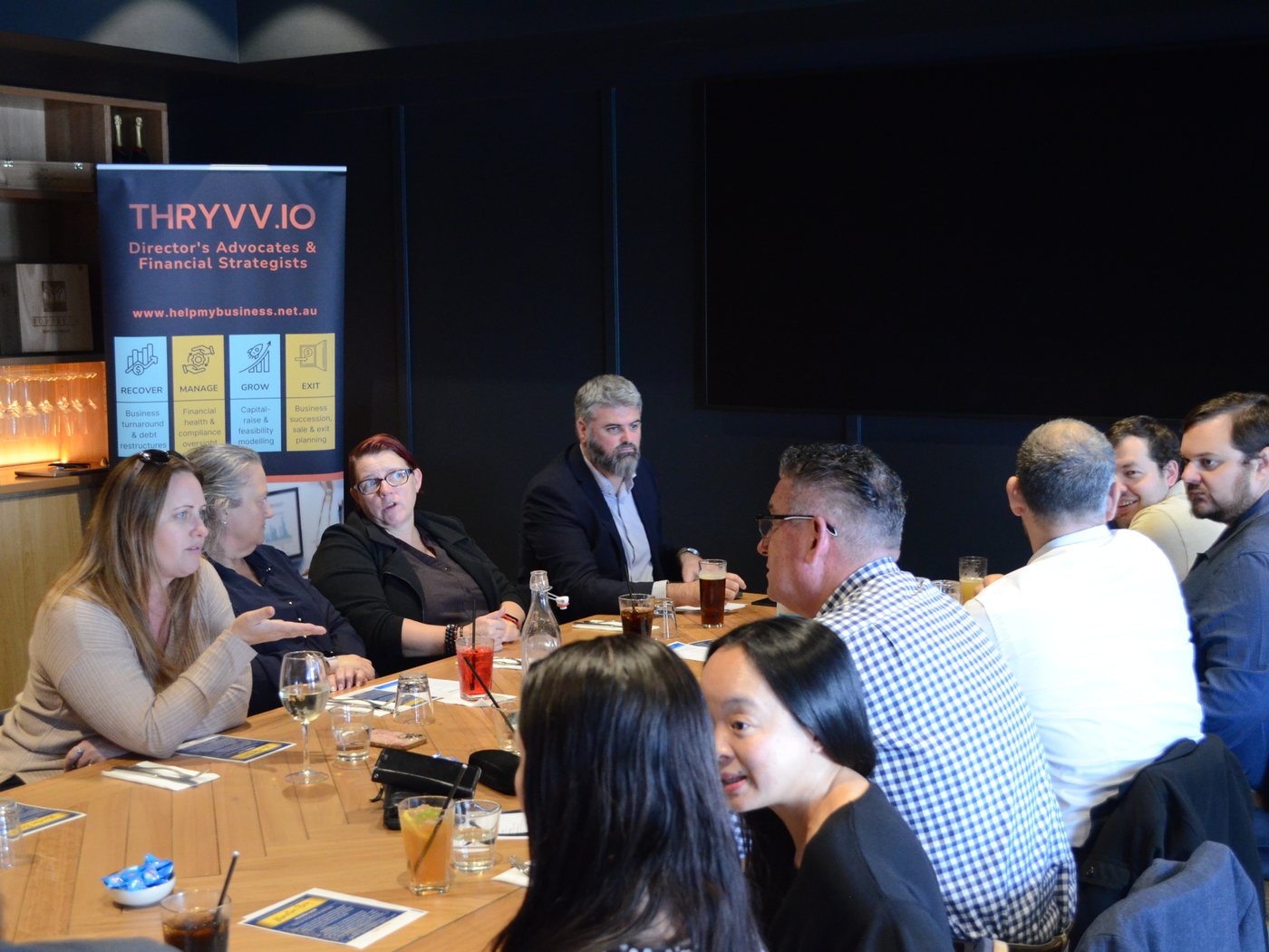 Directors and business owners in a professional meeting